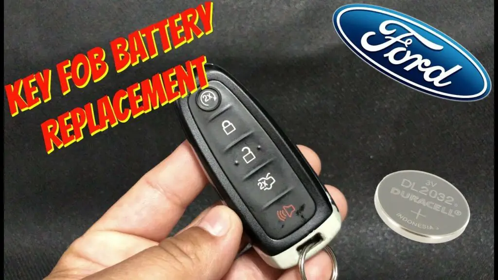 how to open a ford car key fob