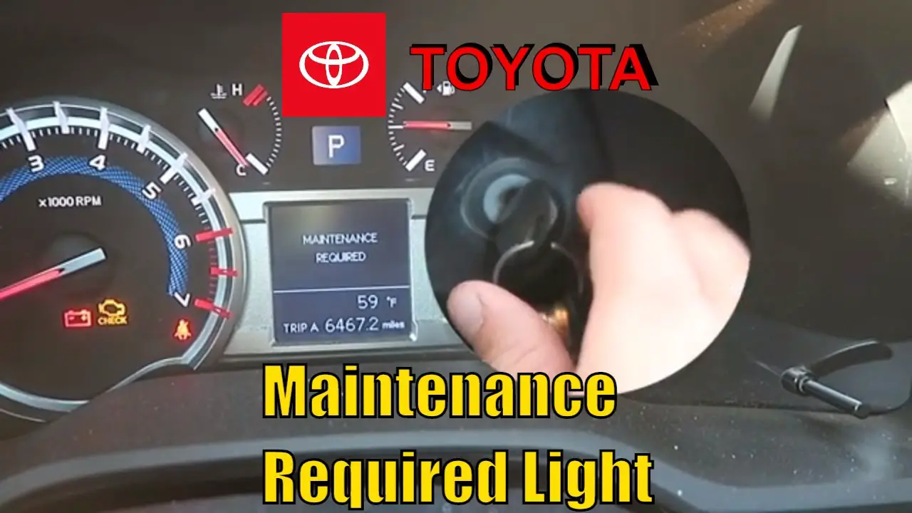 How to Reset Maintenance Light on Toyota 4Runner