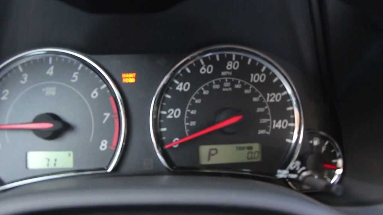 How to Turn off Maintenance Light on Toyota Corolla