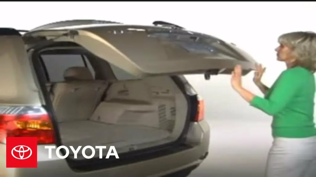 How to Manually Open Toyota Highlander Trunk DIYCarExpert