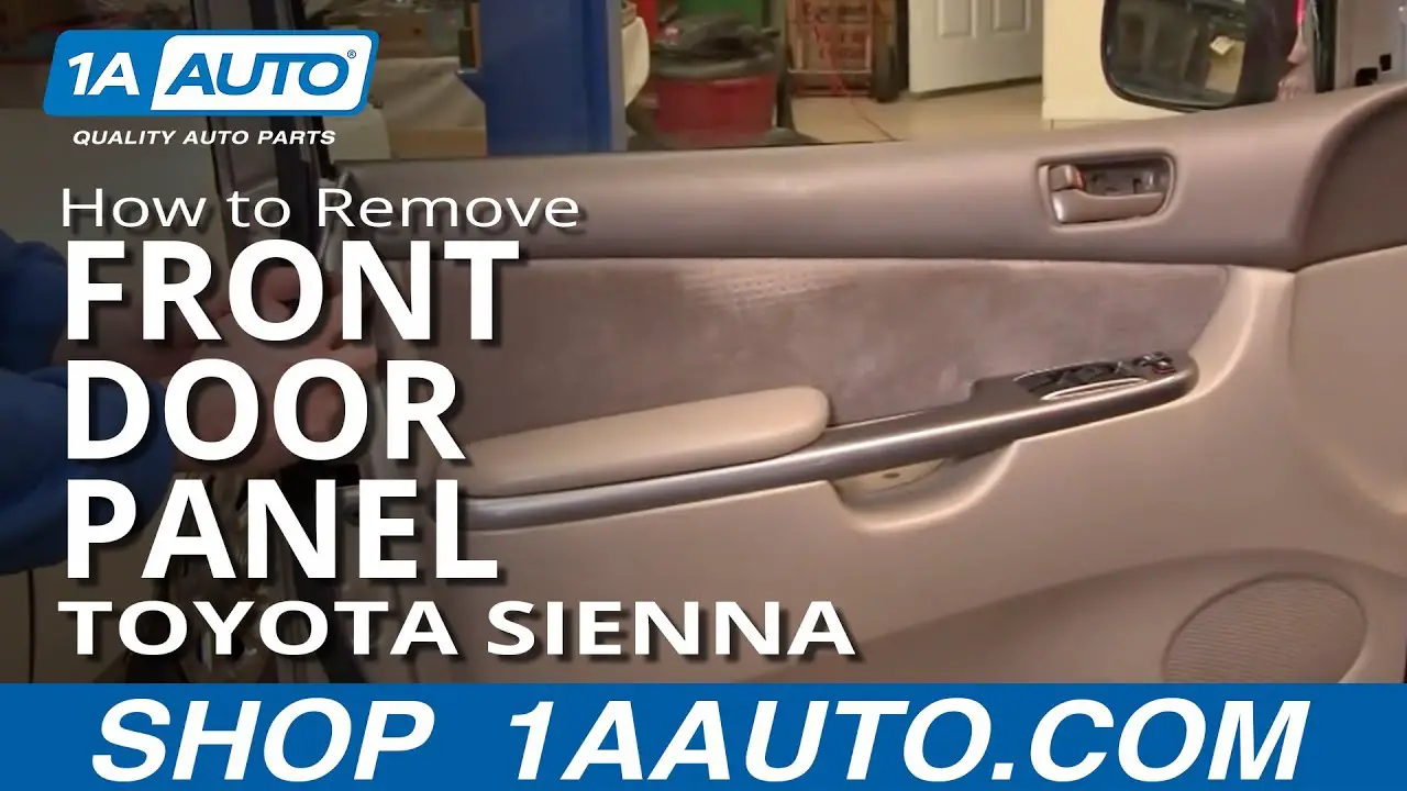 How to Remove Driver Side Door Panel Toyota Sienna
