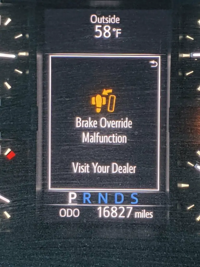 How to Reset Brake Override Malfunction Toyota DIYCarExpert