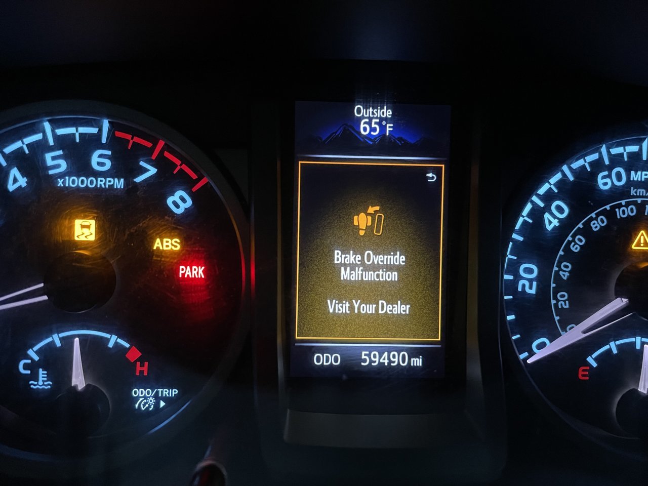 How to Reset Brake Override Malfunction Toyota Tacoma - DIYCarExpert