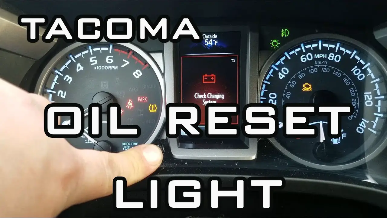 How to Reset Maintenance Light on 2017 Toyota Tacoma