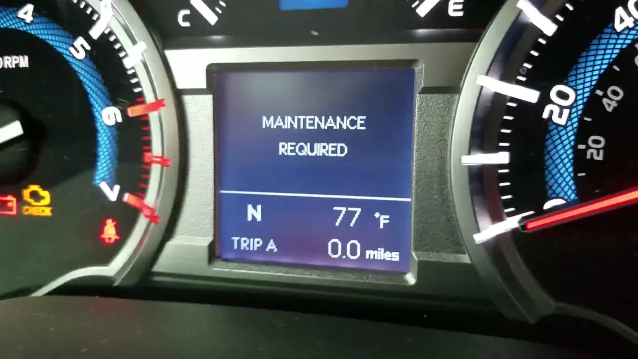 How to Reset Maintenance Light on Toyota 4Runner 2016