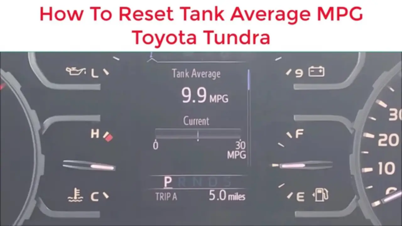 How to Reset Mpg on Toyota Highlander