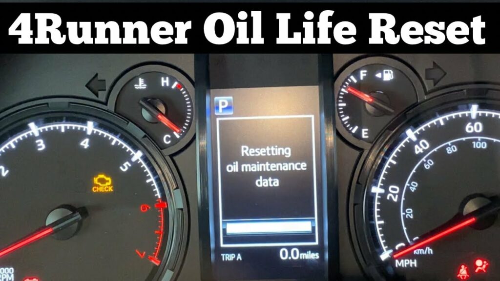 How to Reset Oil Life on 2021 Toyota 4Runner - DIYCarExpert