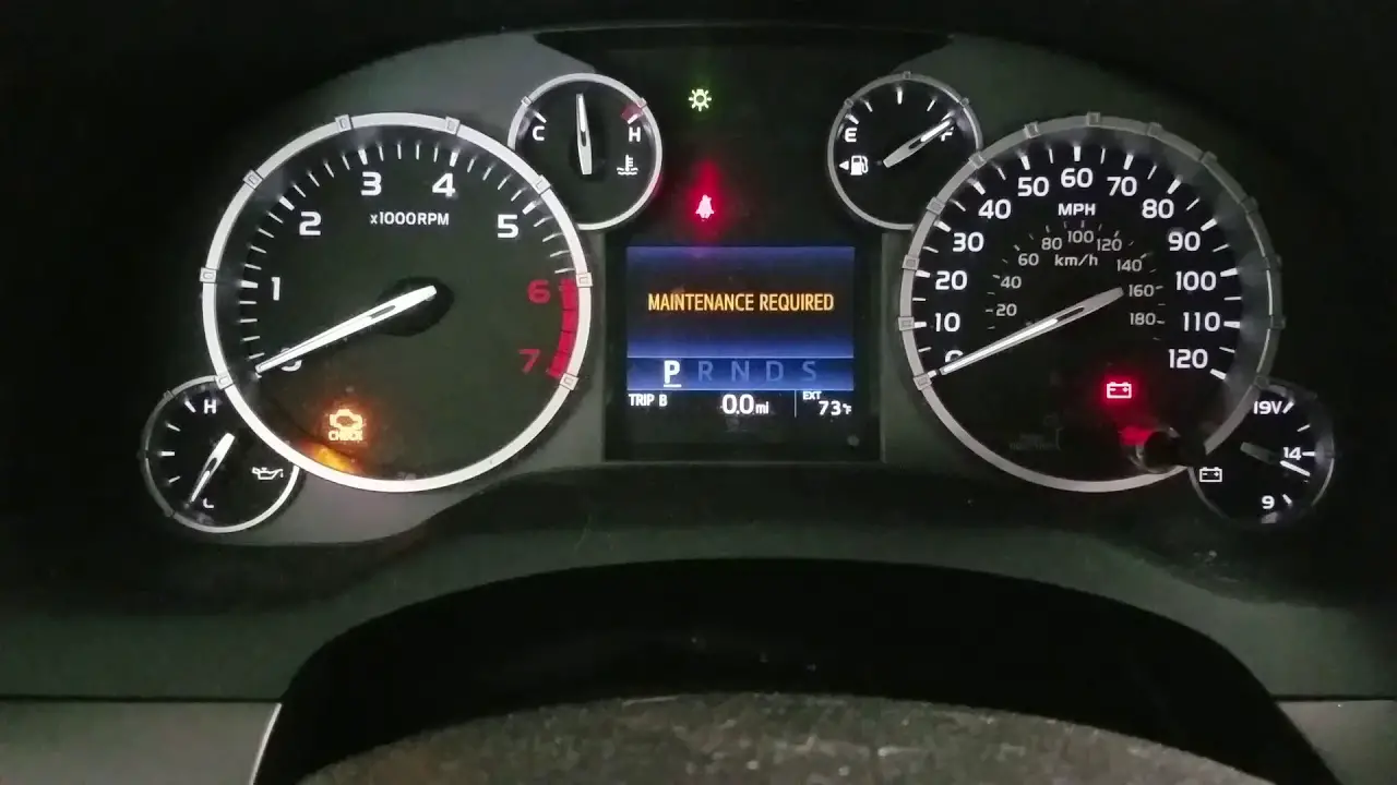 How to Reset Toyota Tundra Maintenance Light