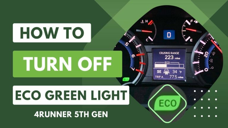How to Turn off Eco Mode on Toyota 4Runner 2022 - DIYCarExpert
