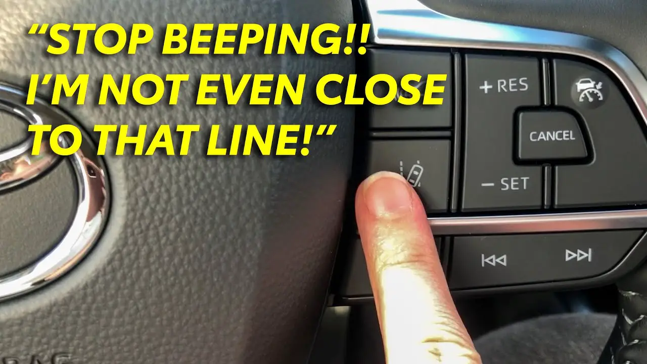 How to Turn off Lane Assist Toyota Highlander 2021