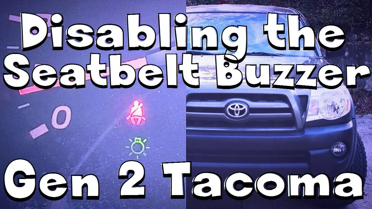 How to Turn off Seatbelt Alarm Toyota Tacoma 2022
