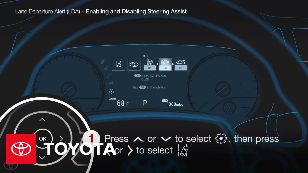 How to Turn off Steering Assist Toyota Highlander 2022