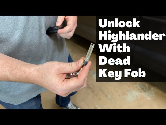 How to Unlock a Toyota Highlander Without Keys