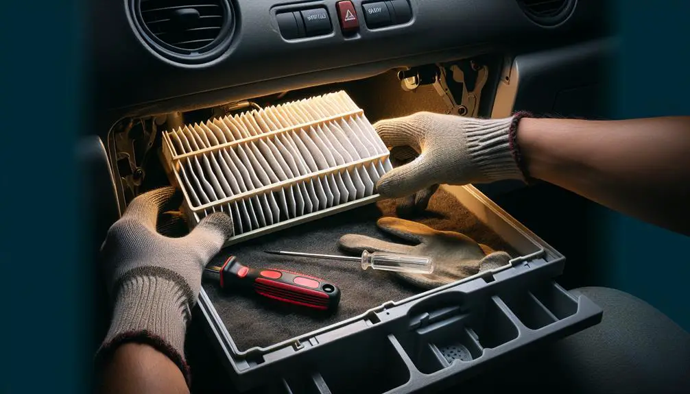 replacing corolla cabin filter