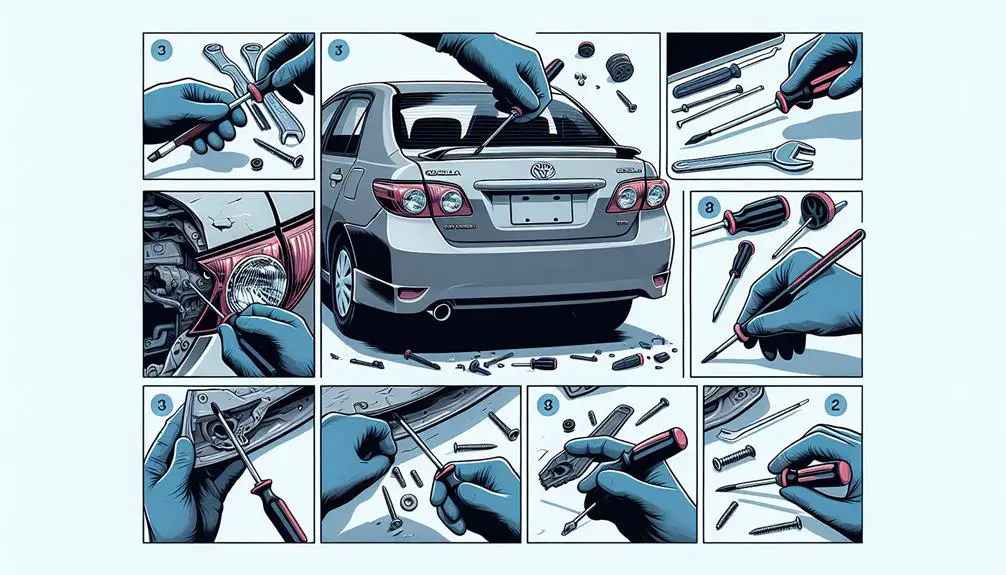 replacing tail light cover