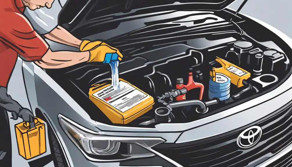toyota camry antifreeze maintenance
