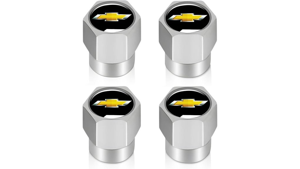 valve stem caps for toyota trucks 4 pack silver